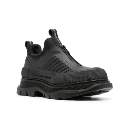 Alexander McQueen Moto Tread Slick zip-up sneakers - Black