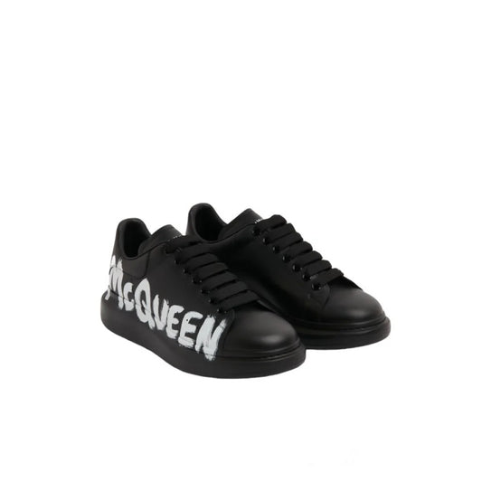 Alexander McQueen Oversized Graffiti Black White