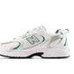 New Balance 530 White Silver Green