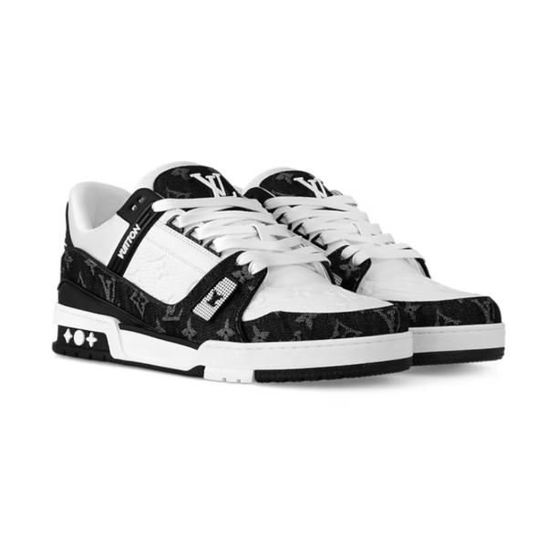 Louis Vuitton LV trainer LOW TOP black white