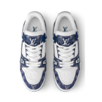Louis Vuitton LV trainer LOW TOP blue white