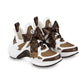 Louis Vuitton LV Archlight trainer white, brown with Plaid Ribbon' Women's