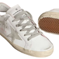 Golden Goose Super-Star white leather upper gray suede star