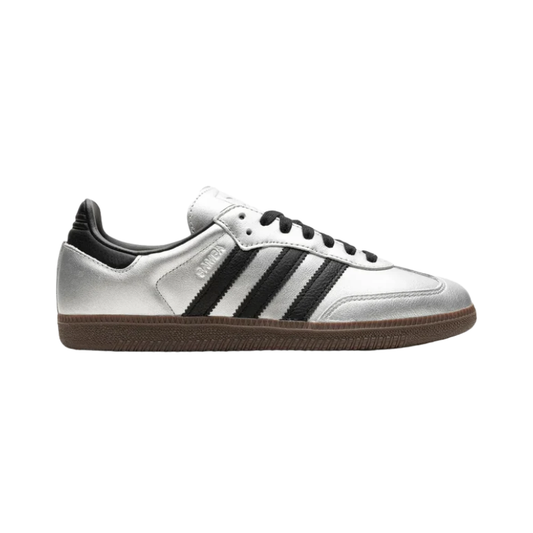 adidas Samba OG Silver Metallic/Black/Gum