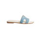 Hermes Oran sandal bleu clair