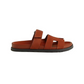 Hermes Oran sandal marron muscovado
