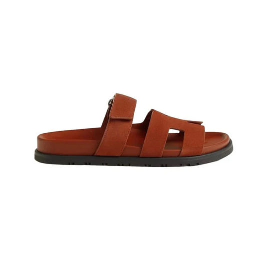 Hermes Oran sandal marron muscovado