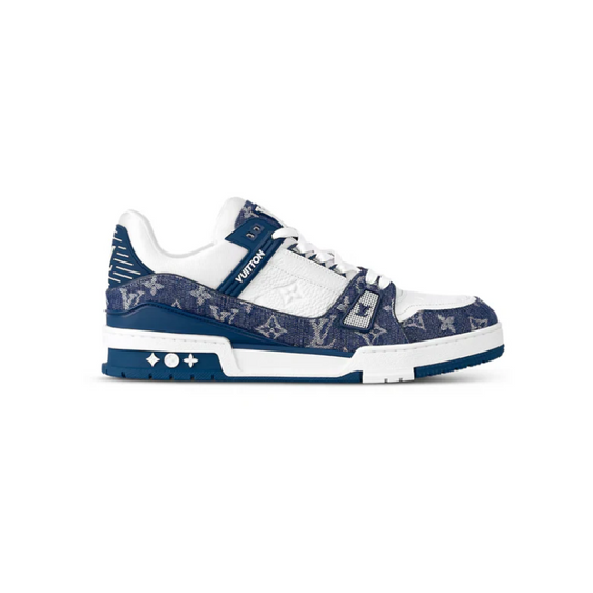 Louis Vuitton LV trainer LOW TOP blue white