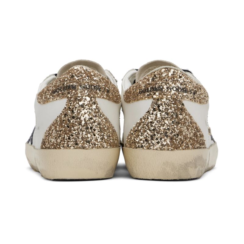 Golden Goose Super-Star - 'Optic White Seedpearl Glitter'