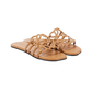 Loewe  petal anagram leather slides - brown