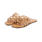 Loewe  petal anagram leather slides - brown