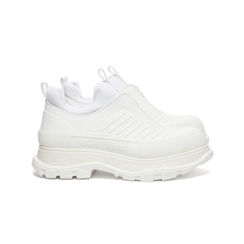 Alexander McQueen Tread Slick Zip Up sneaker - White