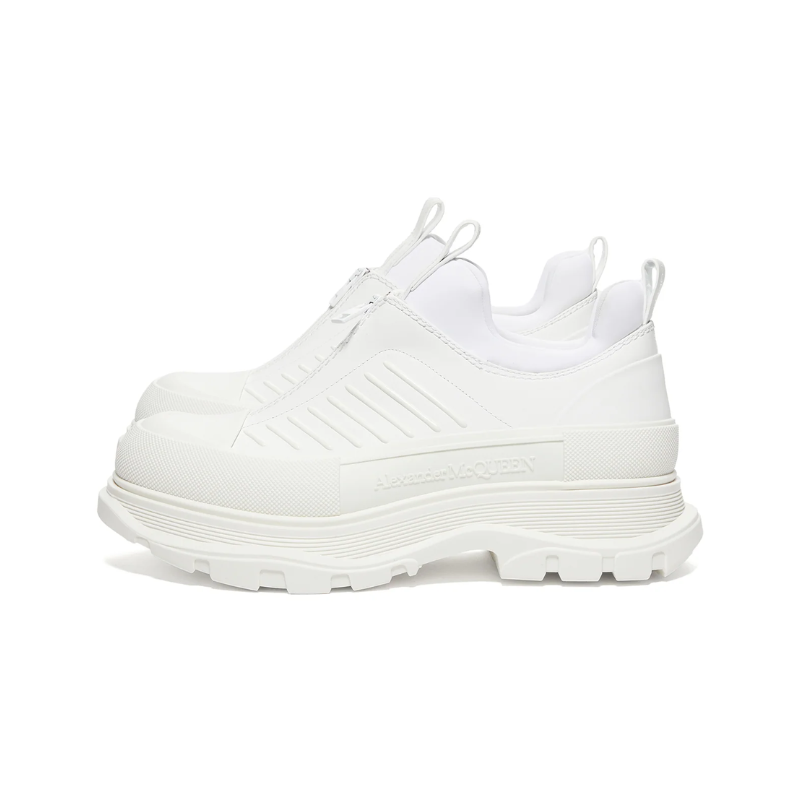 Alexander McQueen Tread Slick Zip Up sneaker - White
