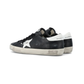 Golden Goose Super-Star glitter black with a silver star