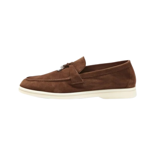 Loro Piana Summer Charms Walk loafers brown suede