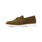 Loro Piana Summer Charms Walk Loafers in suede Dark Olive Brown