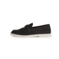 Loro Piana Summer Charms Walk loafers in black suede.