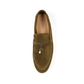Loro Piana Summer Charms Walk Loafers in suede Dark Olive Brown