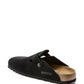 birkenstock boston black suede